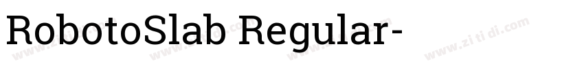RobotoSlab Regular字体转换